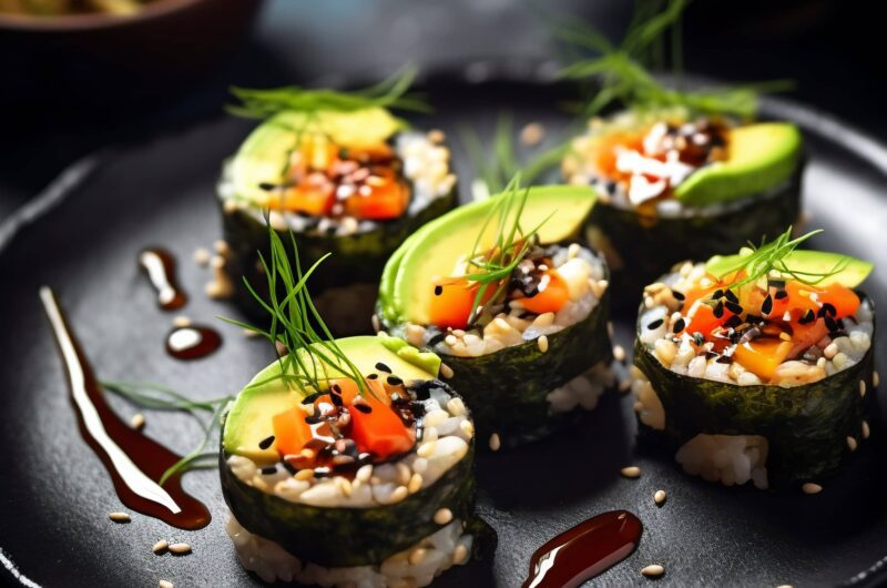 Sushi de Aguacate y Vegetales